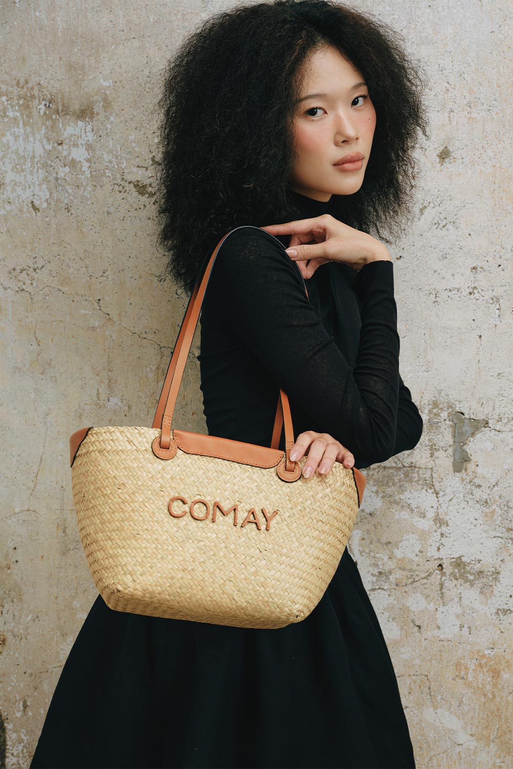 Amber Lepironia Grass Fiber Bag