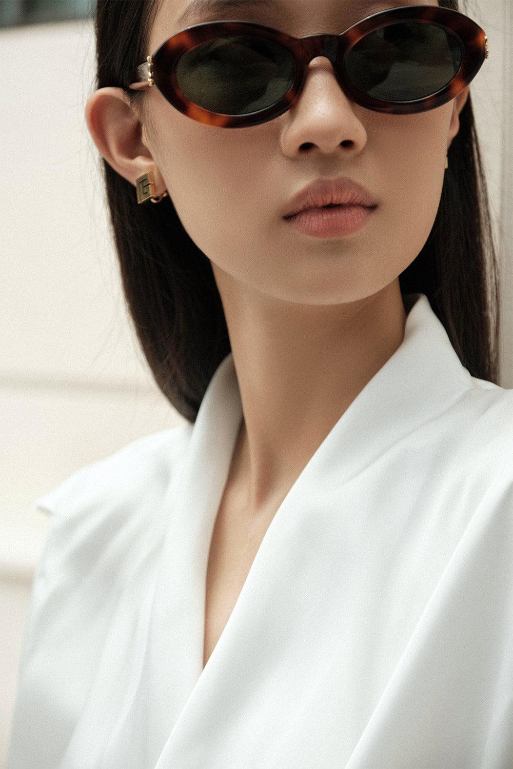 Josette Wrap Cap Sleeved Satin Top