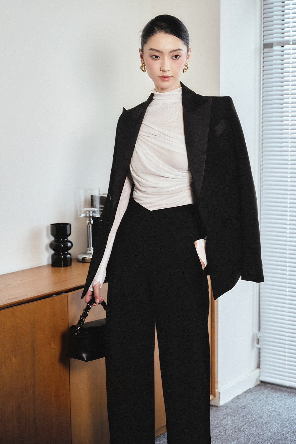 Margot Bodycon Turtle Neck Spandex Top