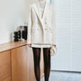 Stella Straight Peak Lapel Wool Blazer