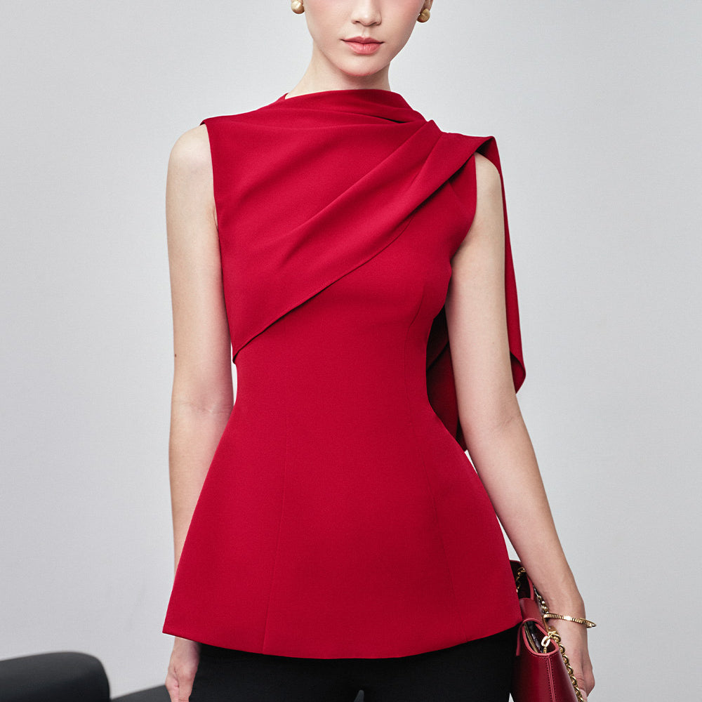 Enola Hourglass Sleeveless Cotton Blend Top