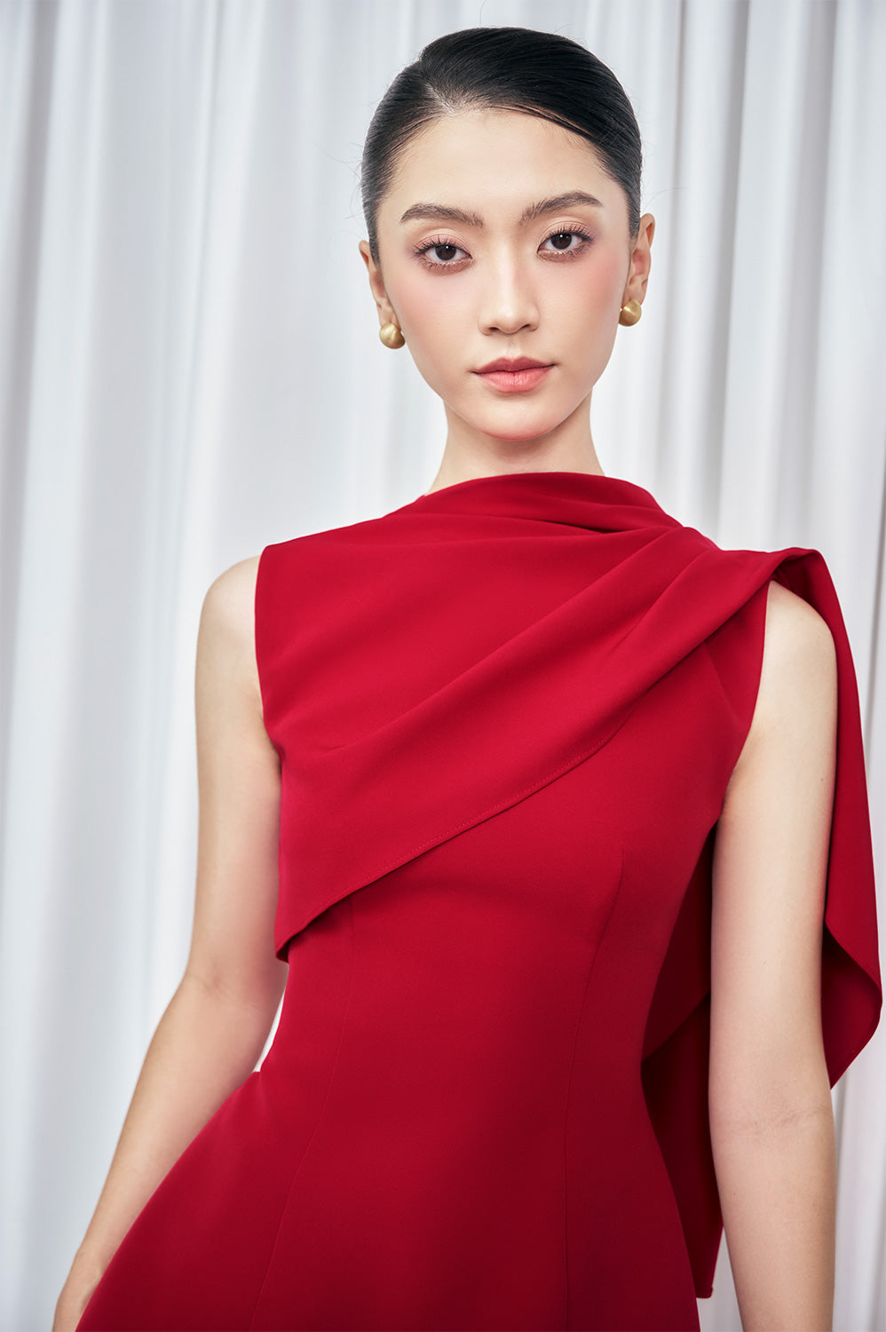 Enola Hourglass Sleeveless Cotton Blend Top