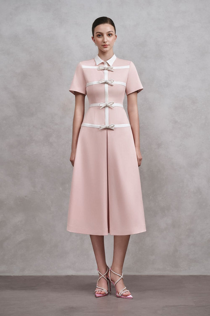 hot pink ted baker dress TED BAKER LONDON Skater Dress Exposed Zipper