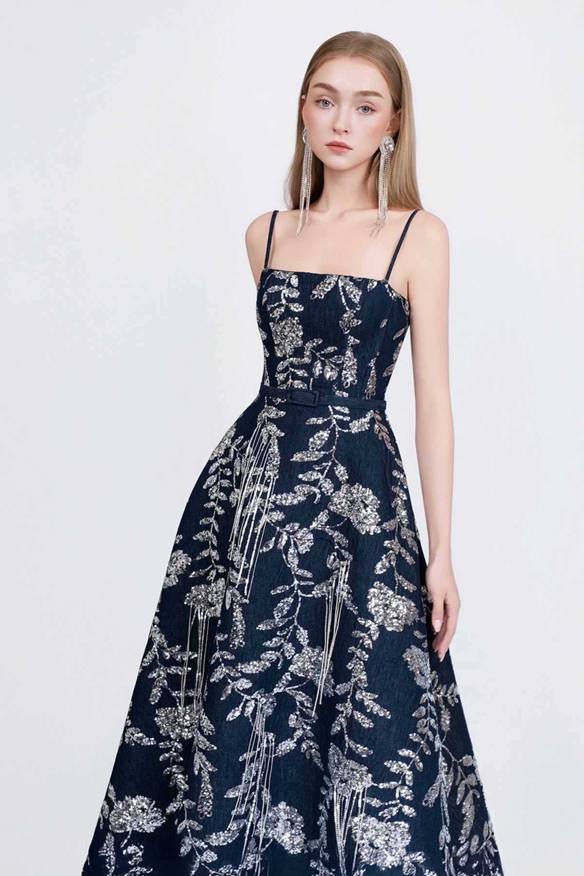 Babette Embroidery Midi Dress