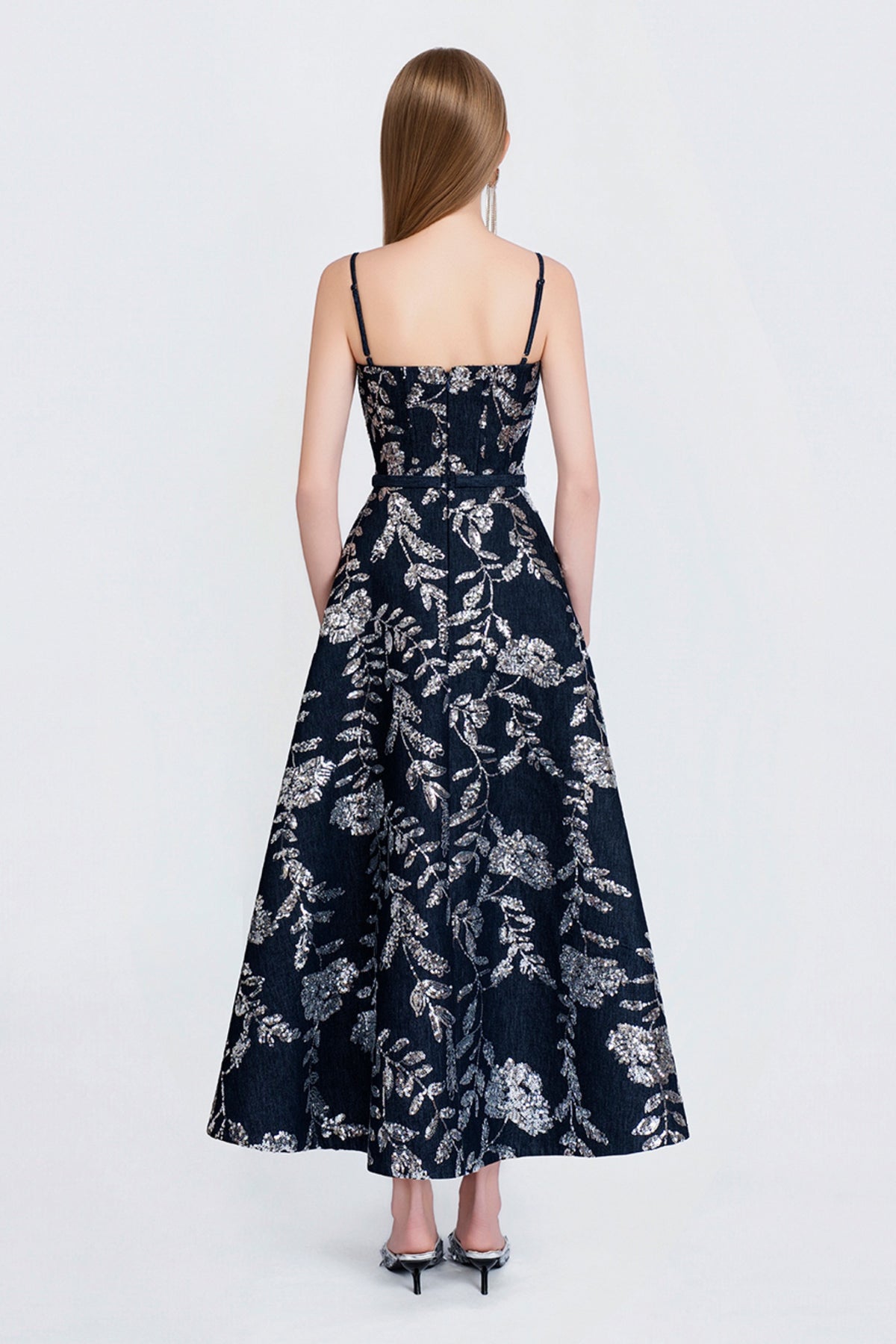 Babette Embroidery Midi Dress