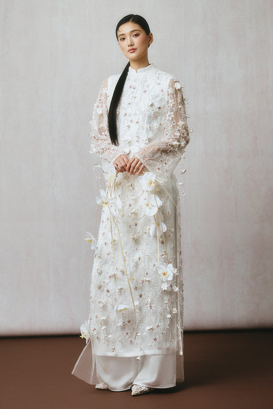 Bach Lien Mandarin Applique Ao Dai - MEAN BLVD