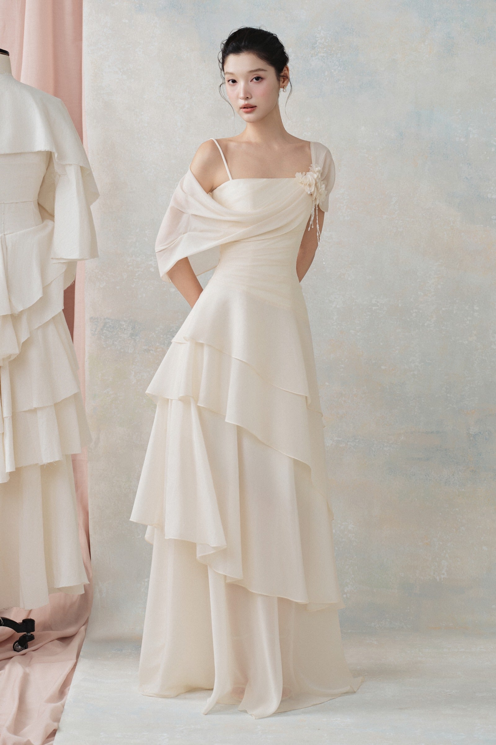 Beila Ruffle Maxi Dress - MEAN BLVD