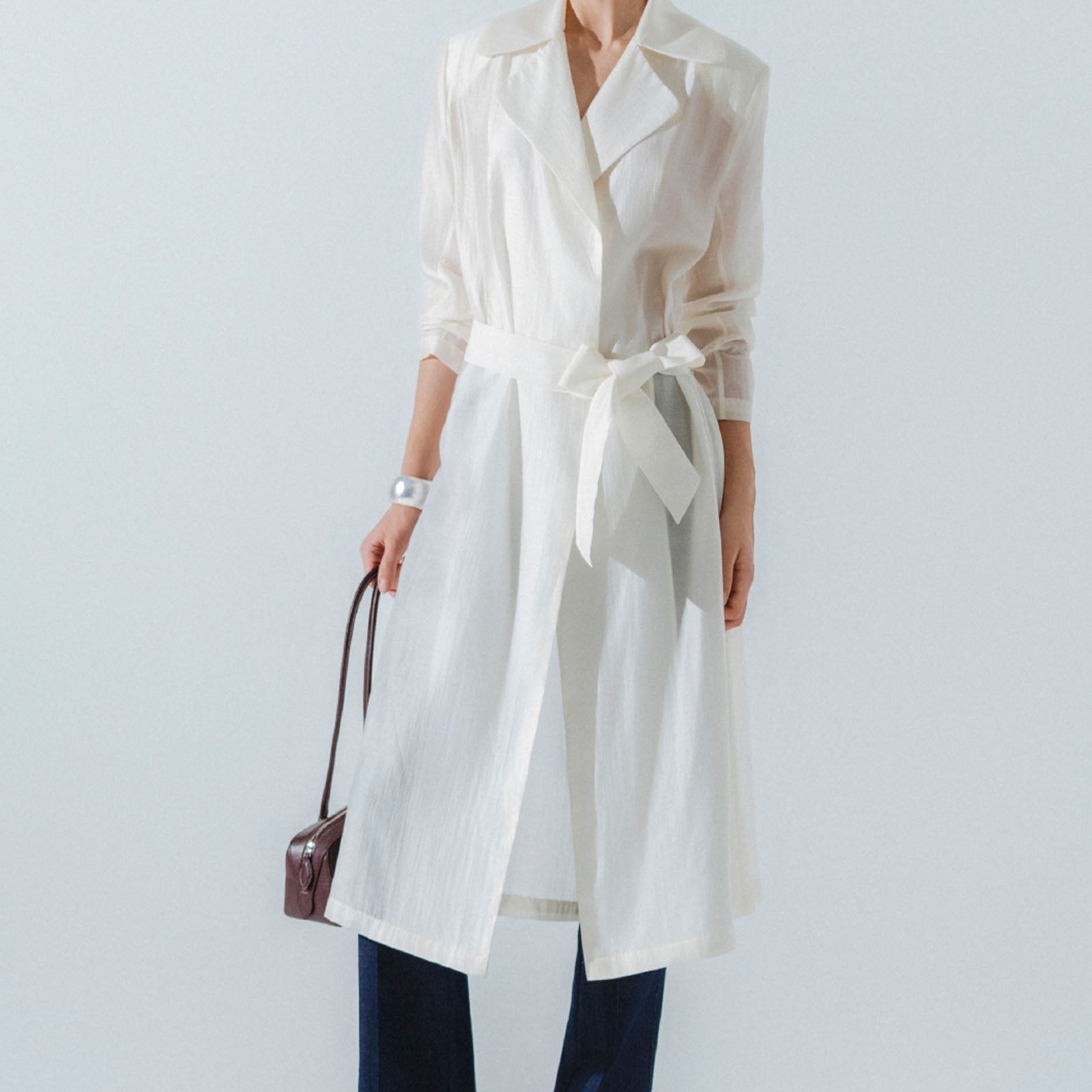 Bella Notched Lapel Trench Coat - MEAN BLVD