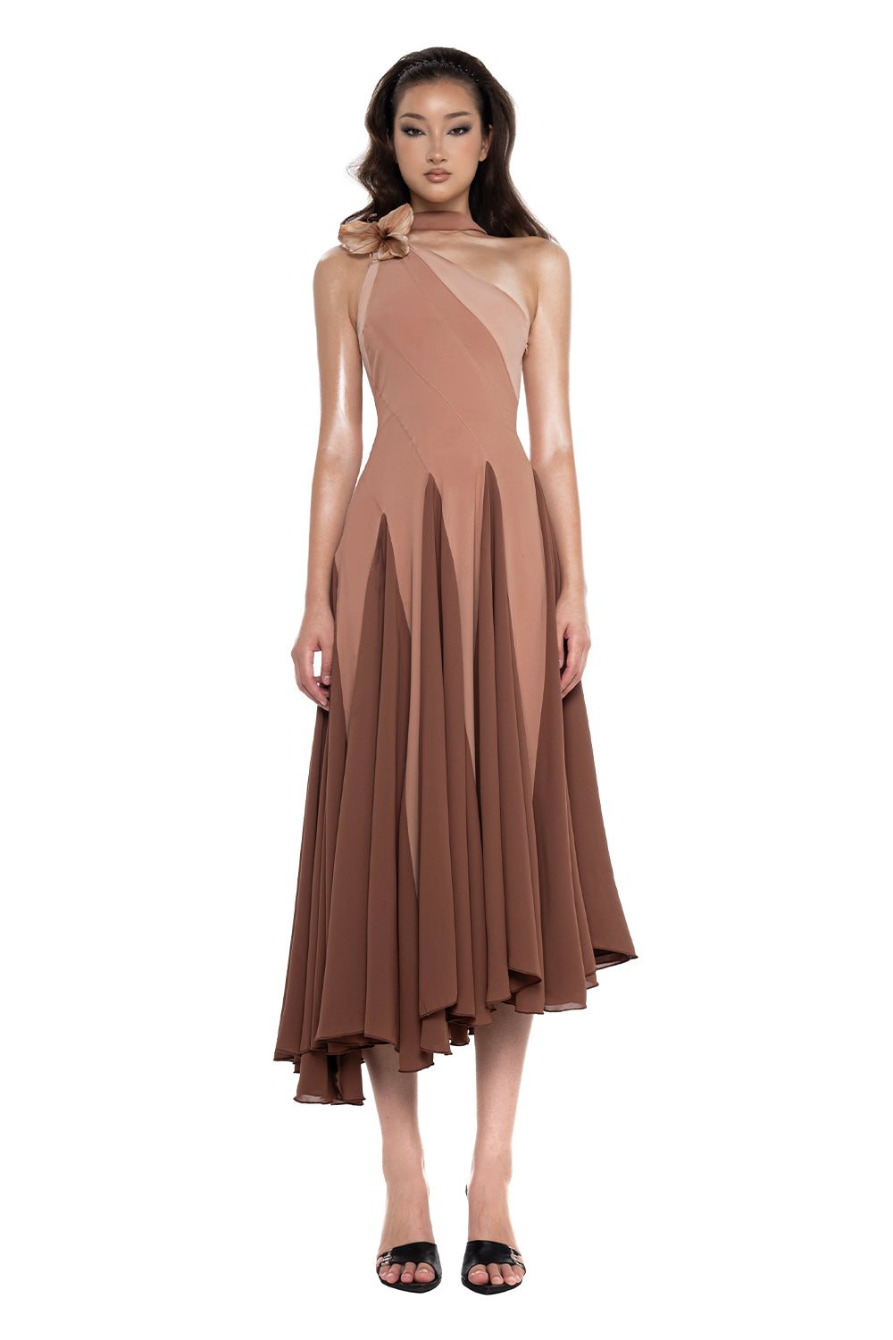 Belle Draped Midi Dress - MEAN BLVD