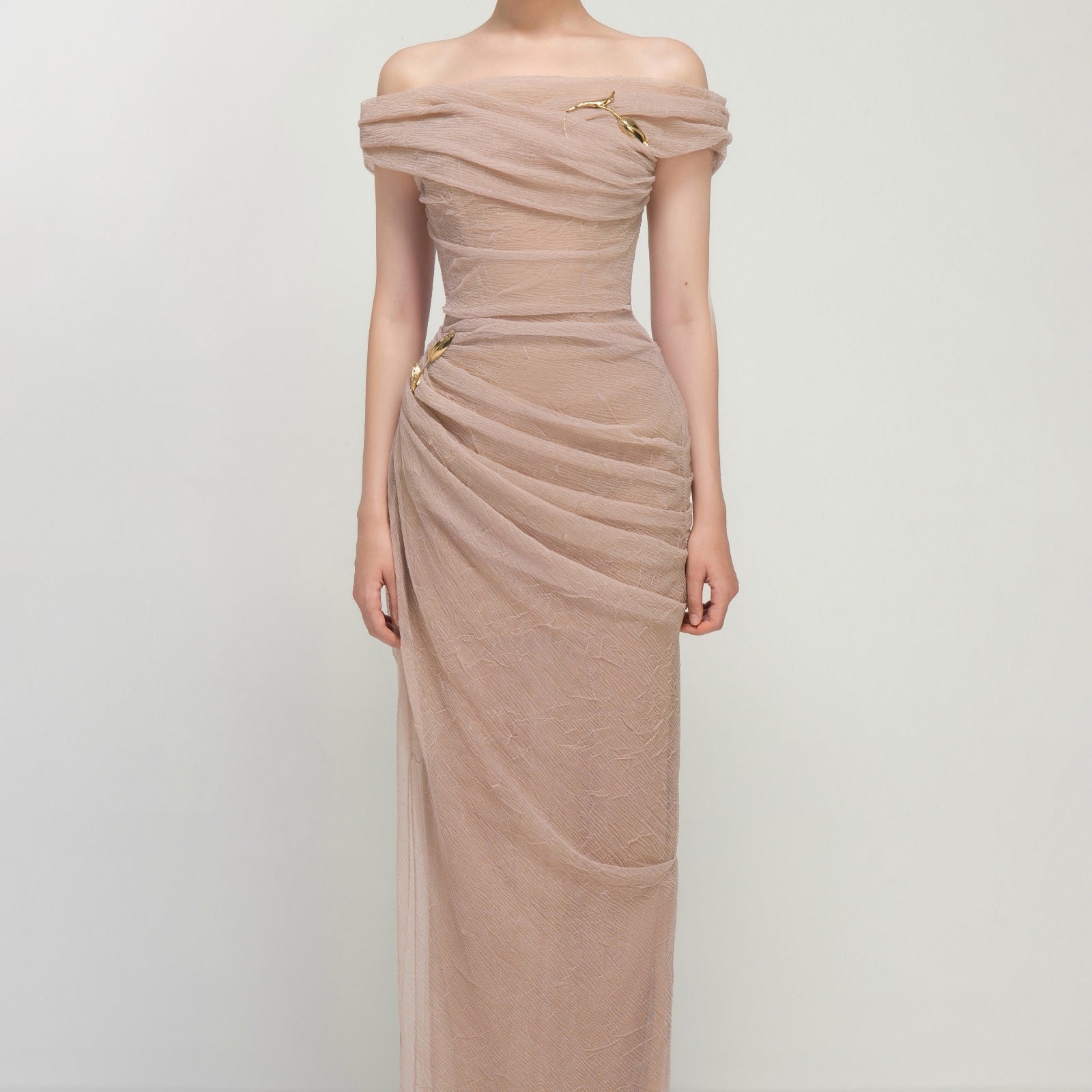 Bianca Draped Maxi Dress - MEAN BLVD