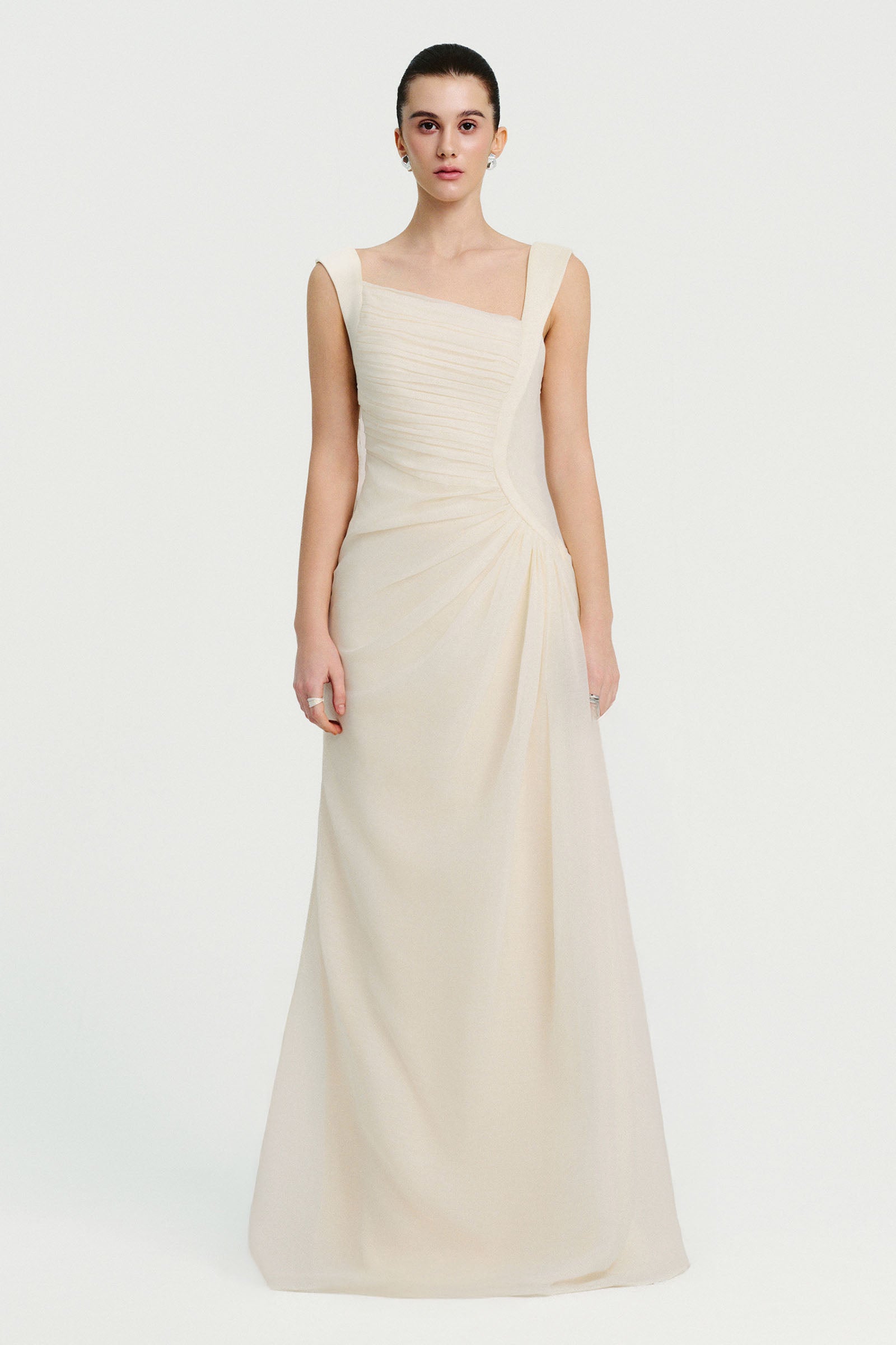 Bianca Ruched Maxi Dress - MEAN BLVD