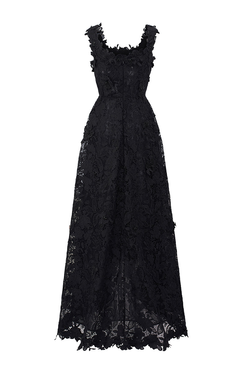 Yva Square Neck Maxi Dress
