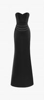 Glamorous Feather Trimmed Embellished Maxi Dress 2