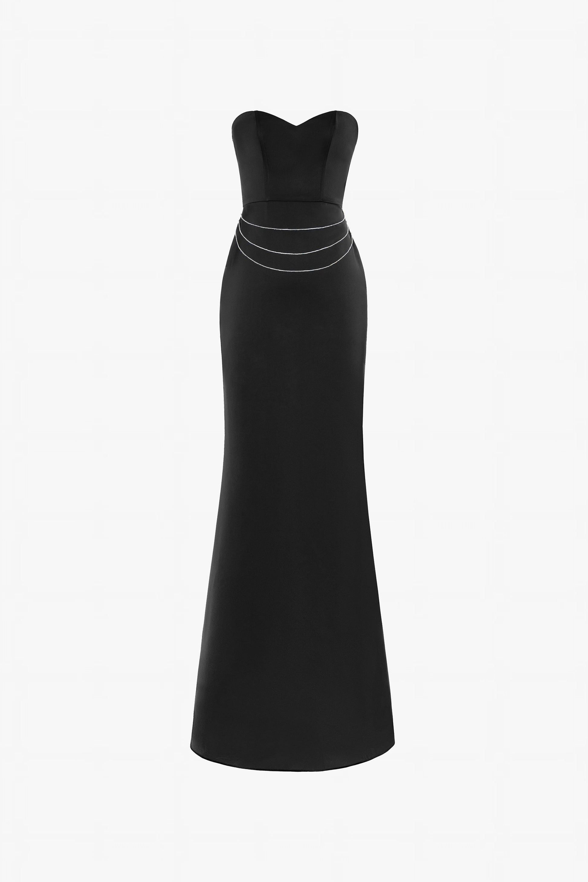 Glamorous Feather Trimmed Embellished Maxi Dress 2