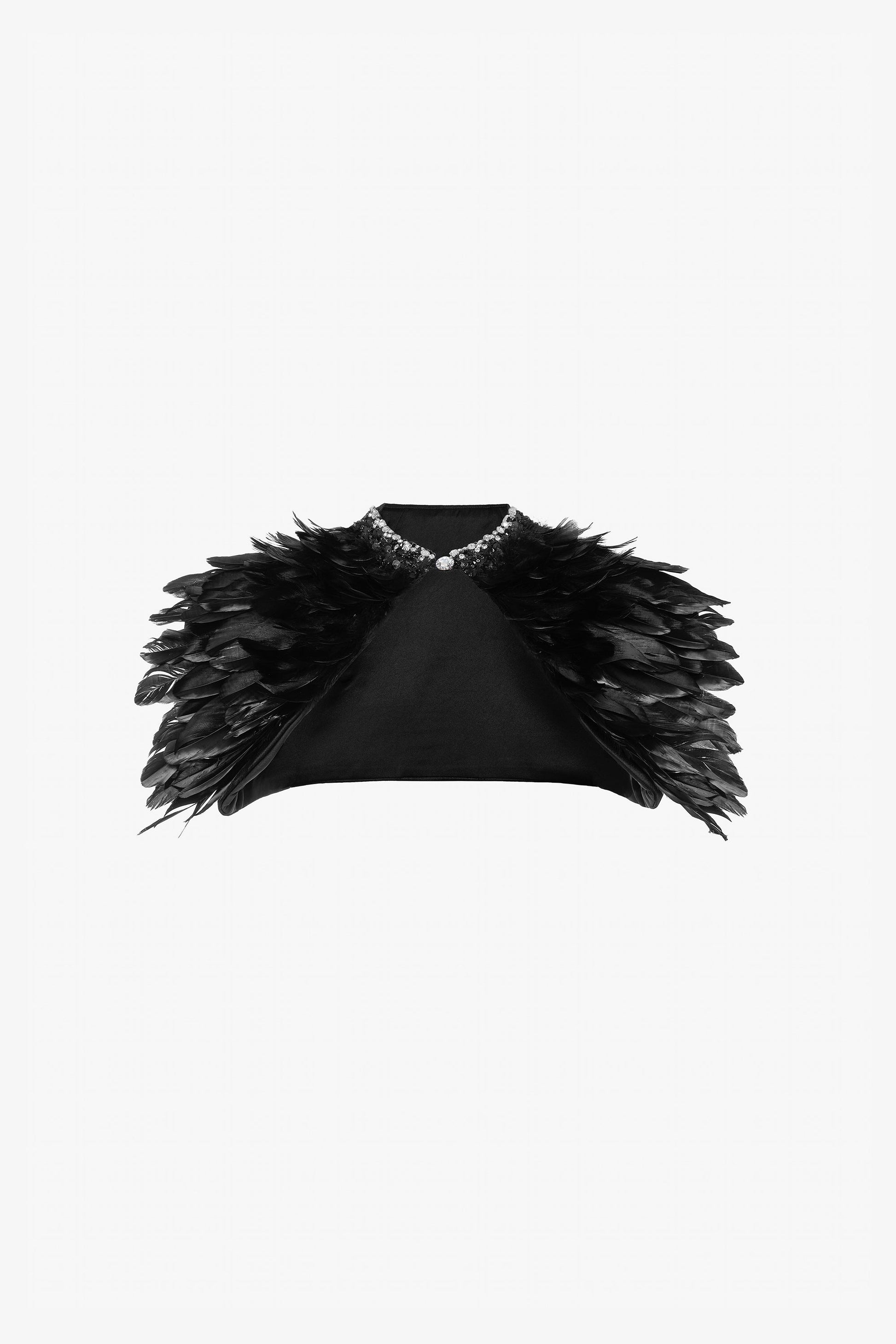 Glamorous Feather Trimmed Embellished Maxi Dress 4
