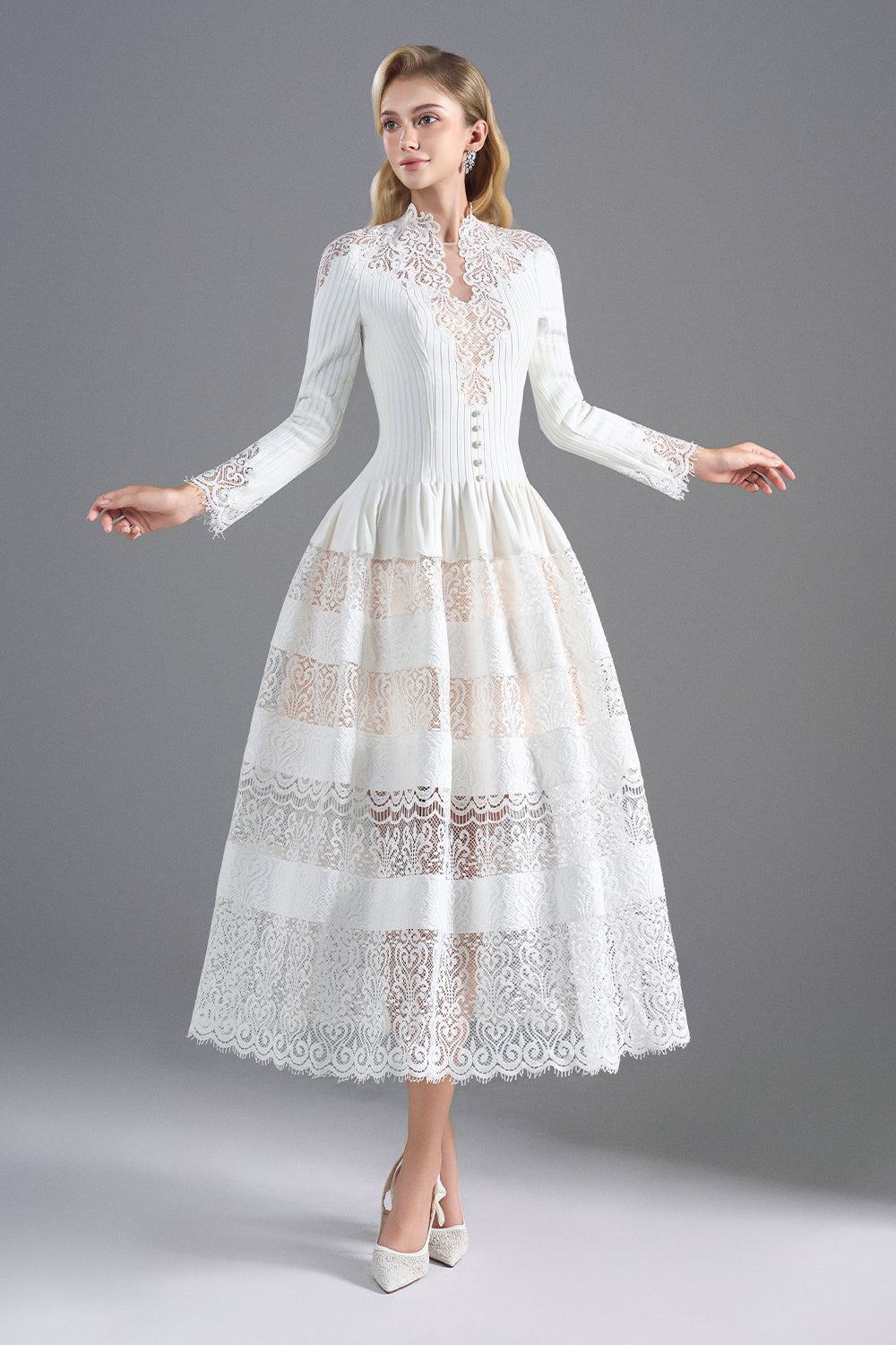 Blance Applique Midi Dress - MEAN BLVD