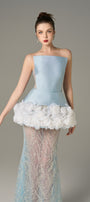 Enchanting Mesh and Floral Accents Gown 3