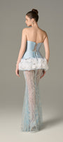 Enchanting Mesh and Floral Accents Gown 2