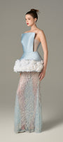Enchanting Mesh and Floral Accents Gown 4