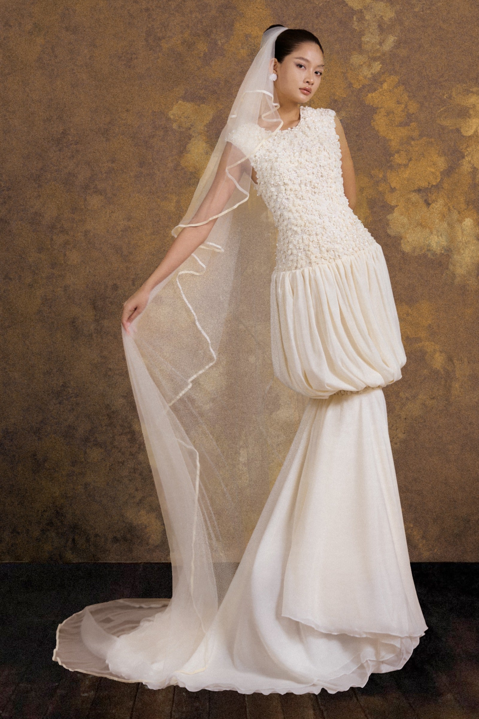 Passionate Night Applique Maxi Dress
