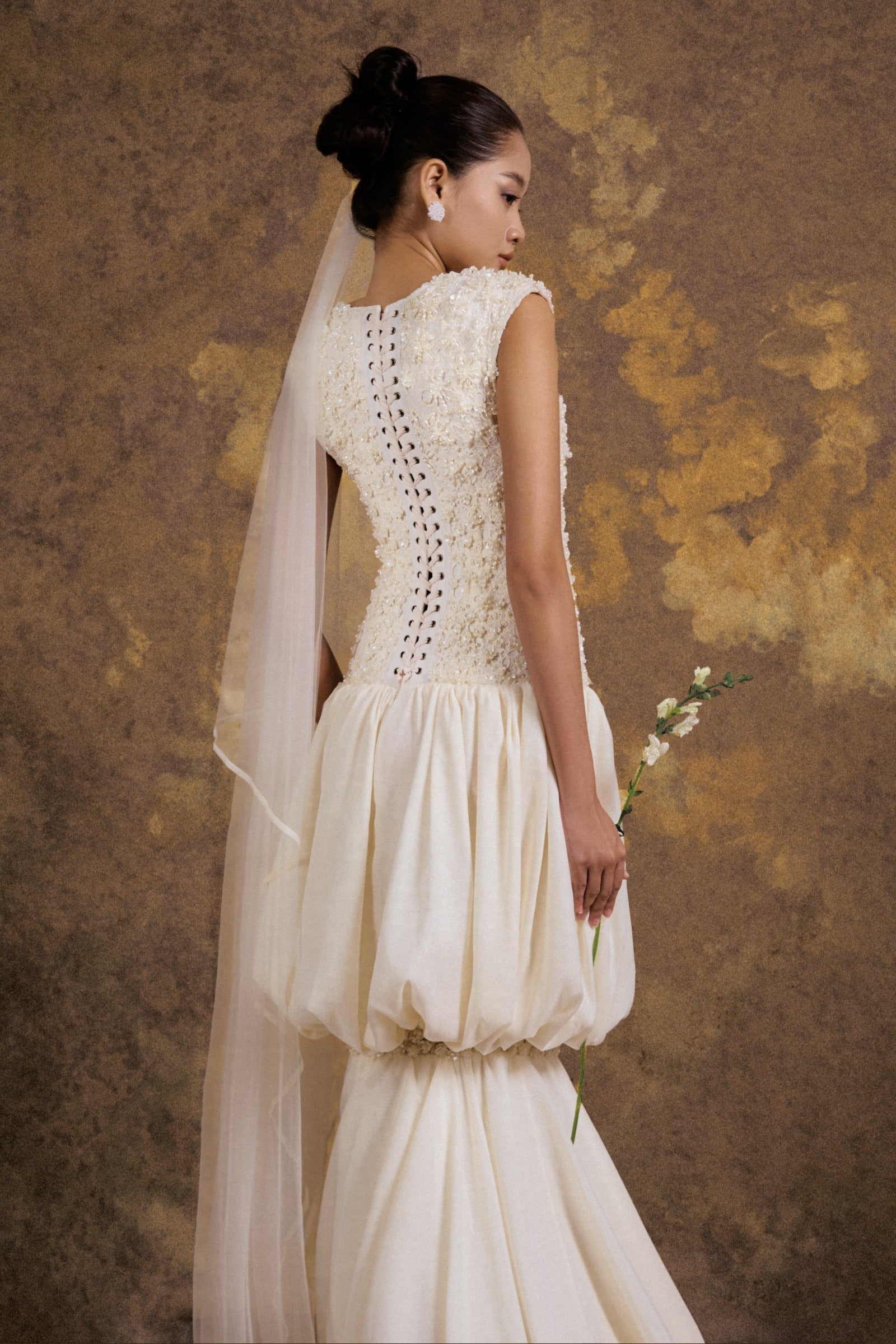 Passionate Night Applique Maxi Dress