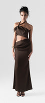 Scandal Silk Cut Out Maxi Dress