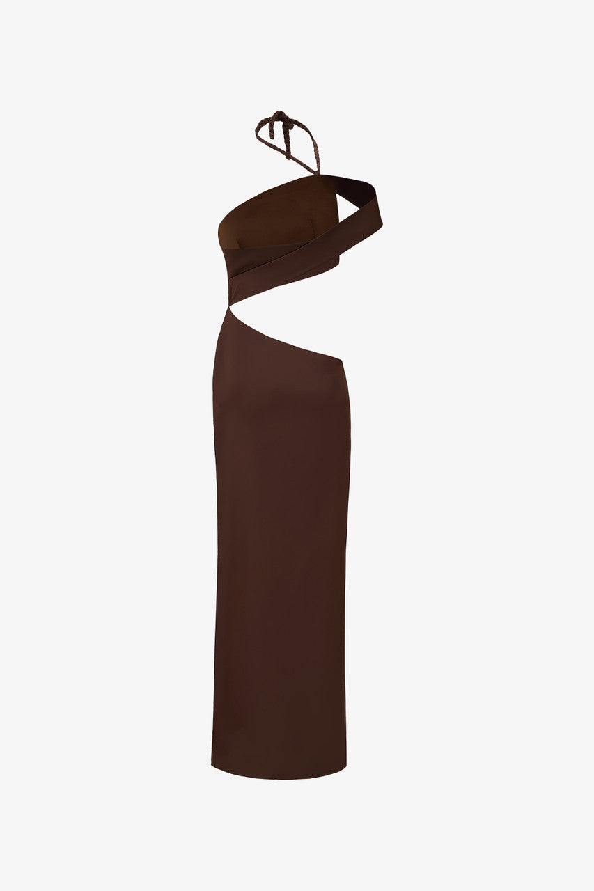 Scandal Silk Cut Out Maxi Dress 4