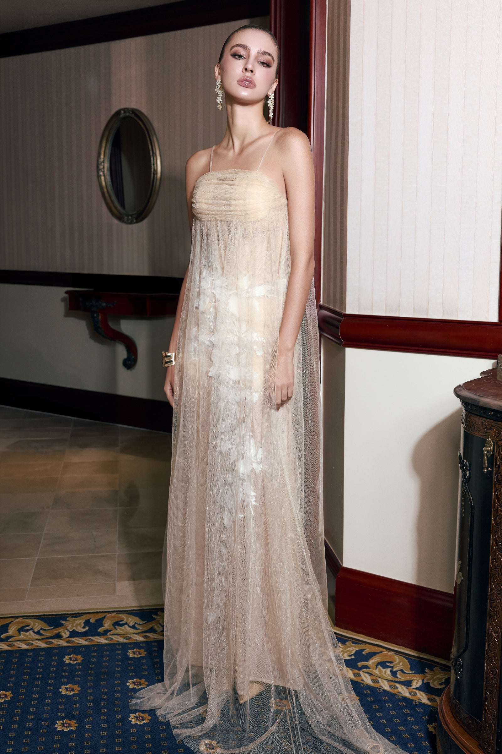Brum Applique Maxi Dress