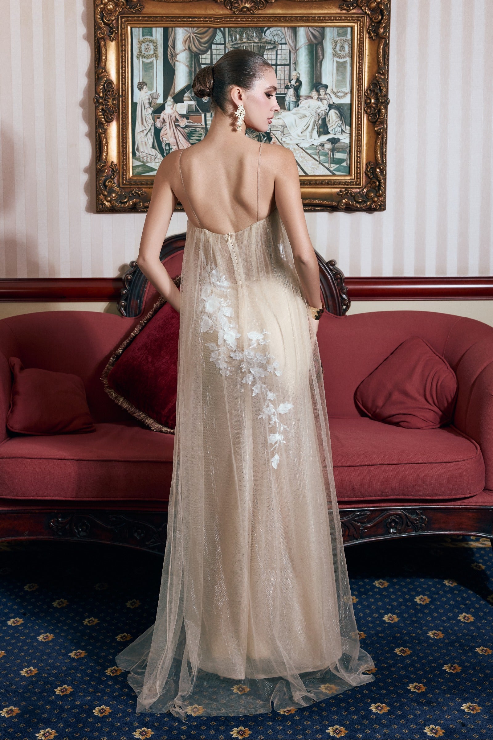 Brum Applique Maxi Dress