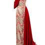 Ximena Strapless Asymmetric Jacquard Floor Length Dress