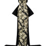 Bellamy Strapless Bow Tie Jacquard Floor Length Dress