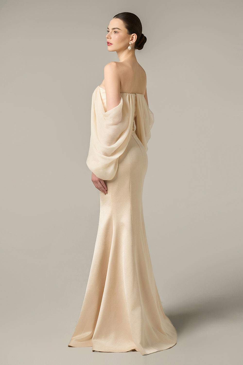 Sabrina Cold Shoulder Sleeve Maxi Dress