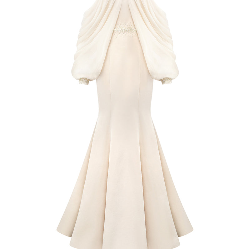 Sabrina Cold Shoulder Sleeve Maxi Dress