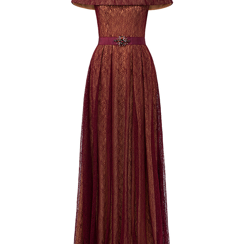 Liora Cape Sleeve Maxi Dress