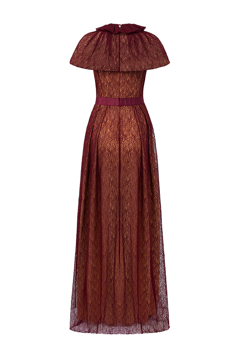 Liora Cape Sleeve Maxi Dress