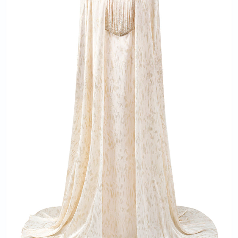 Noren Split Sleeve Maxi Dress