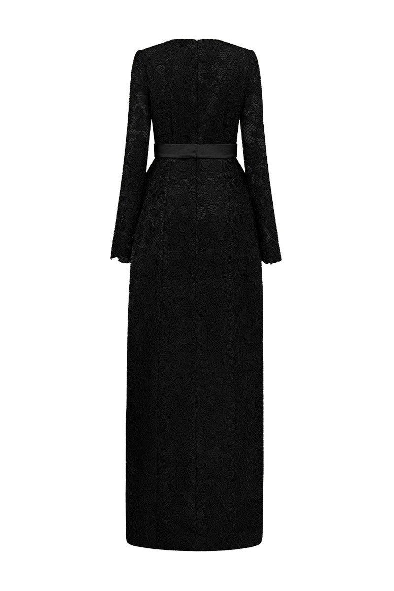 Charlie A-line Lace Maxi Dress