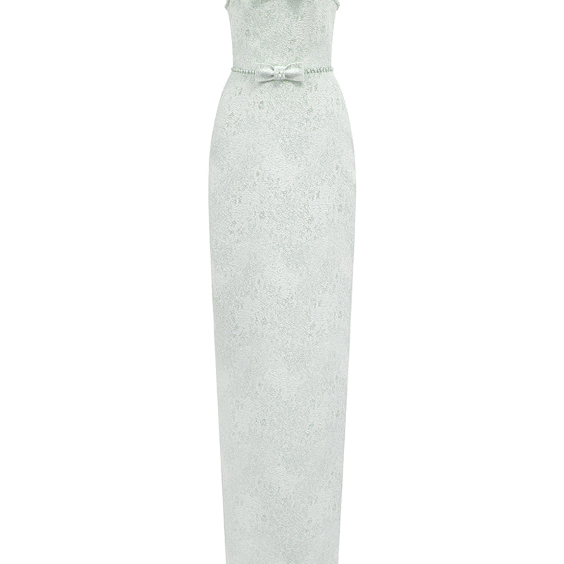 Perlavyn Brocade Maxi Dress