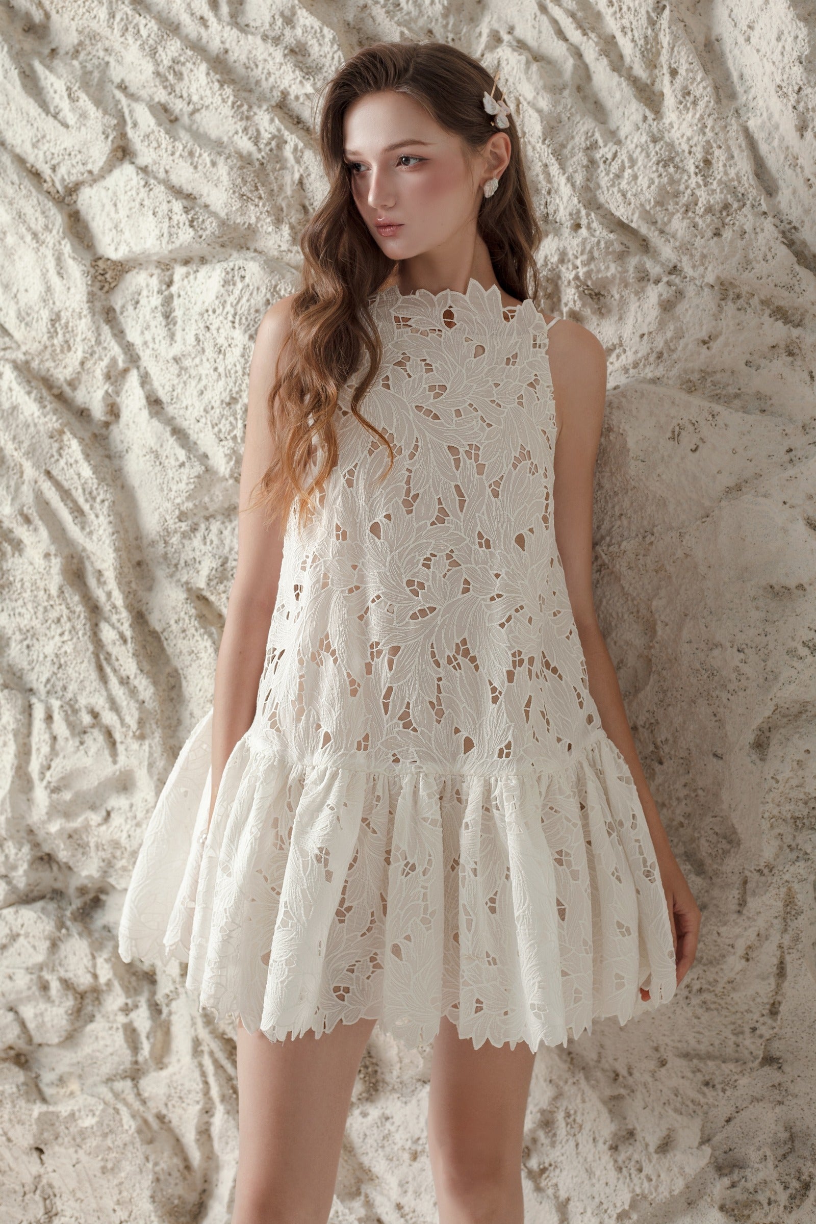 Catina High Neck Mini Dress