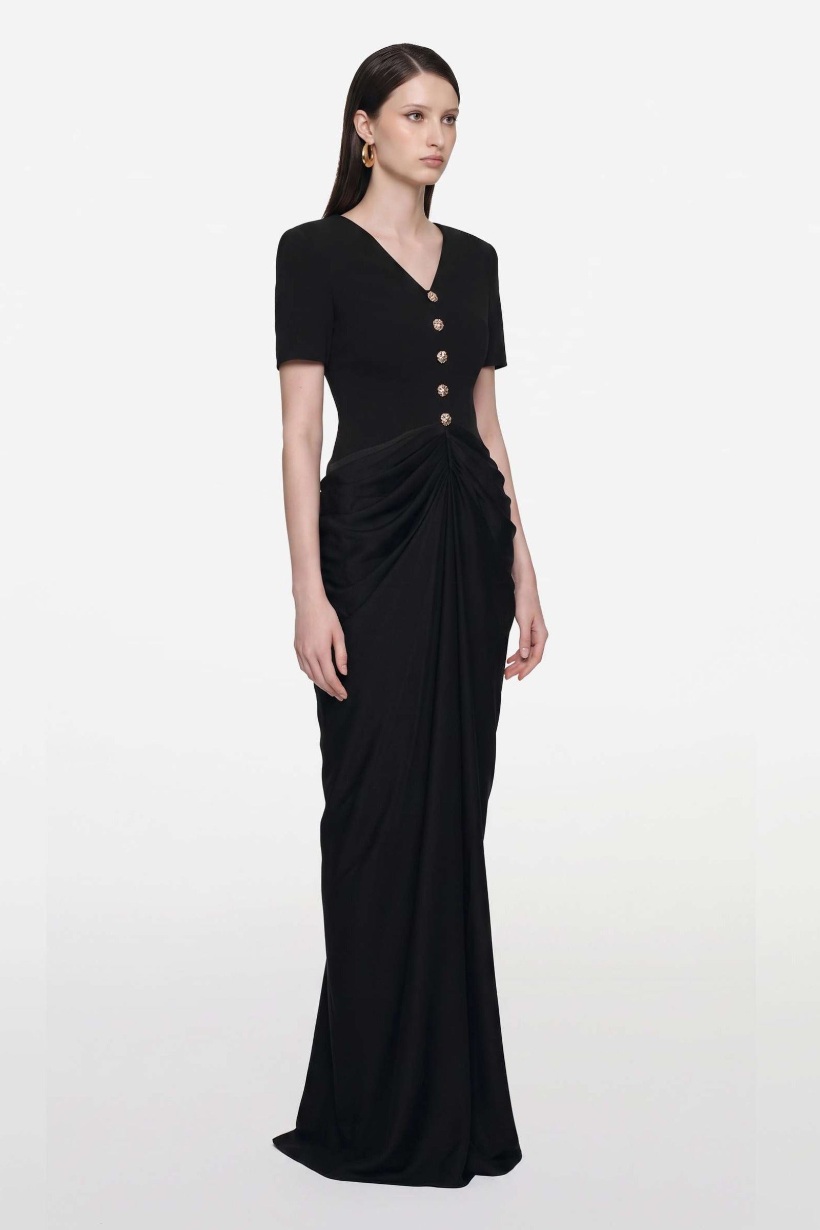 Rowena Draped Maxi Dress