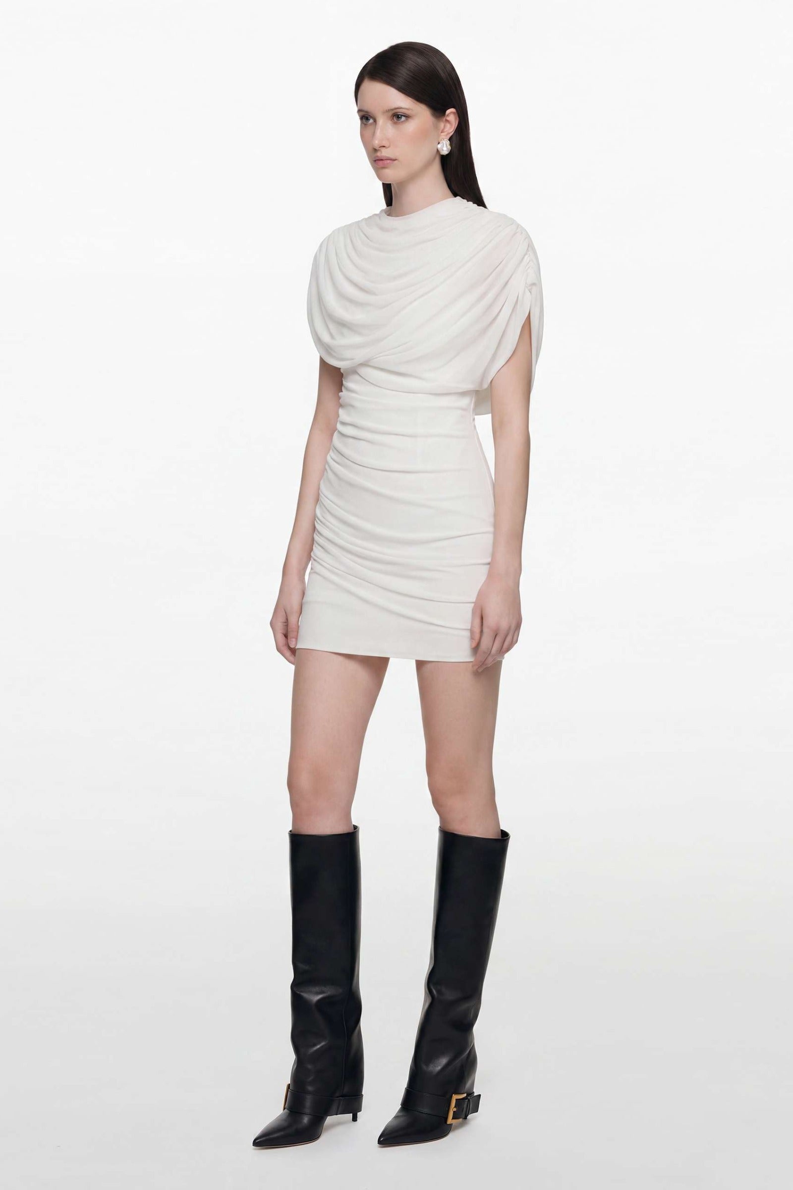 Aveline Draped Mini Dress