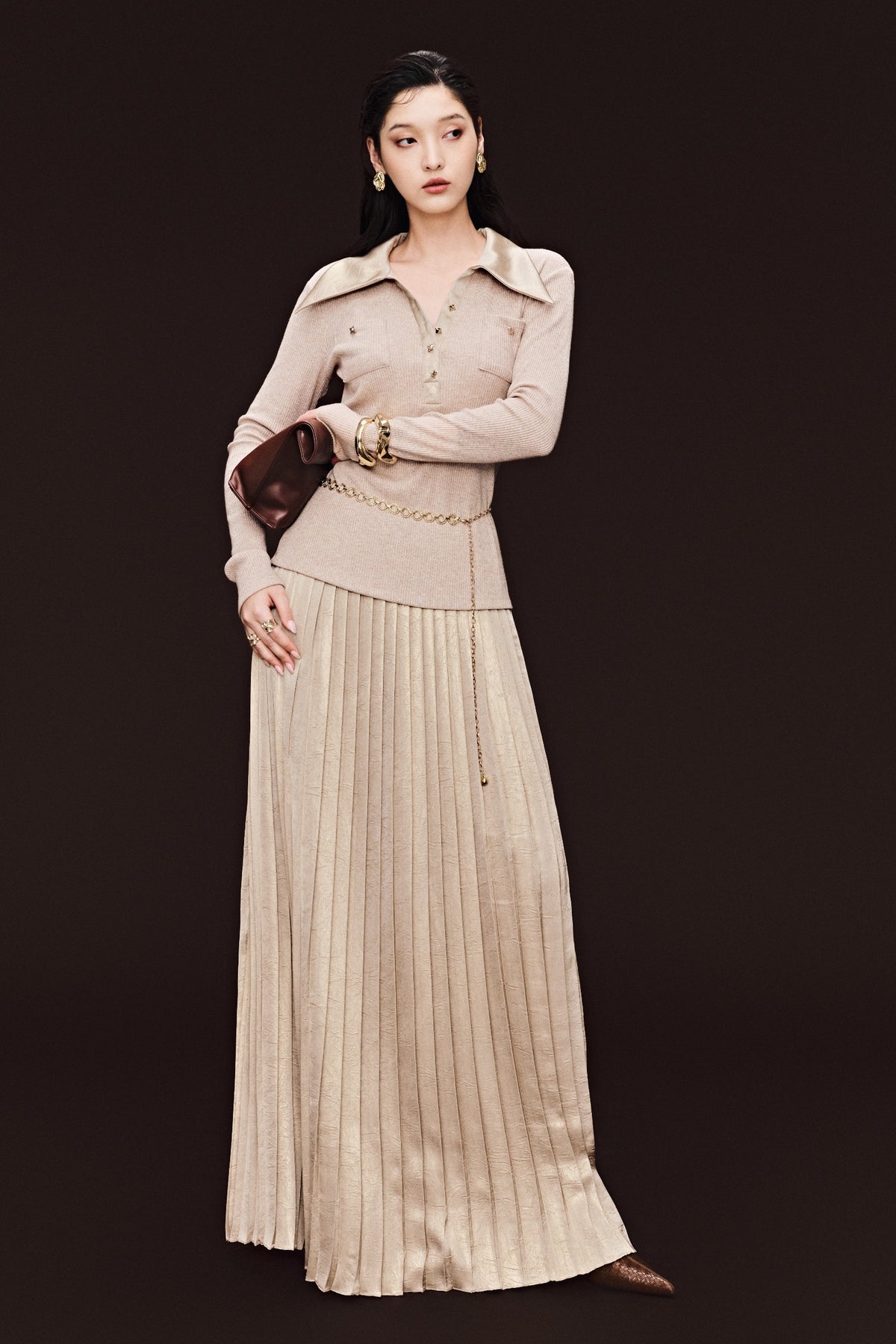 Celine Collared Top