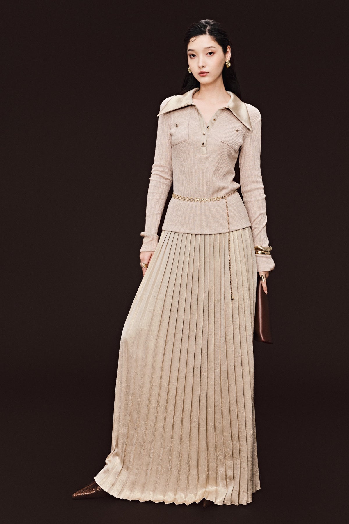 Celine Collared Top