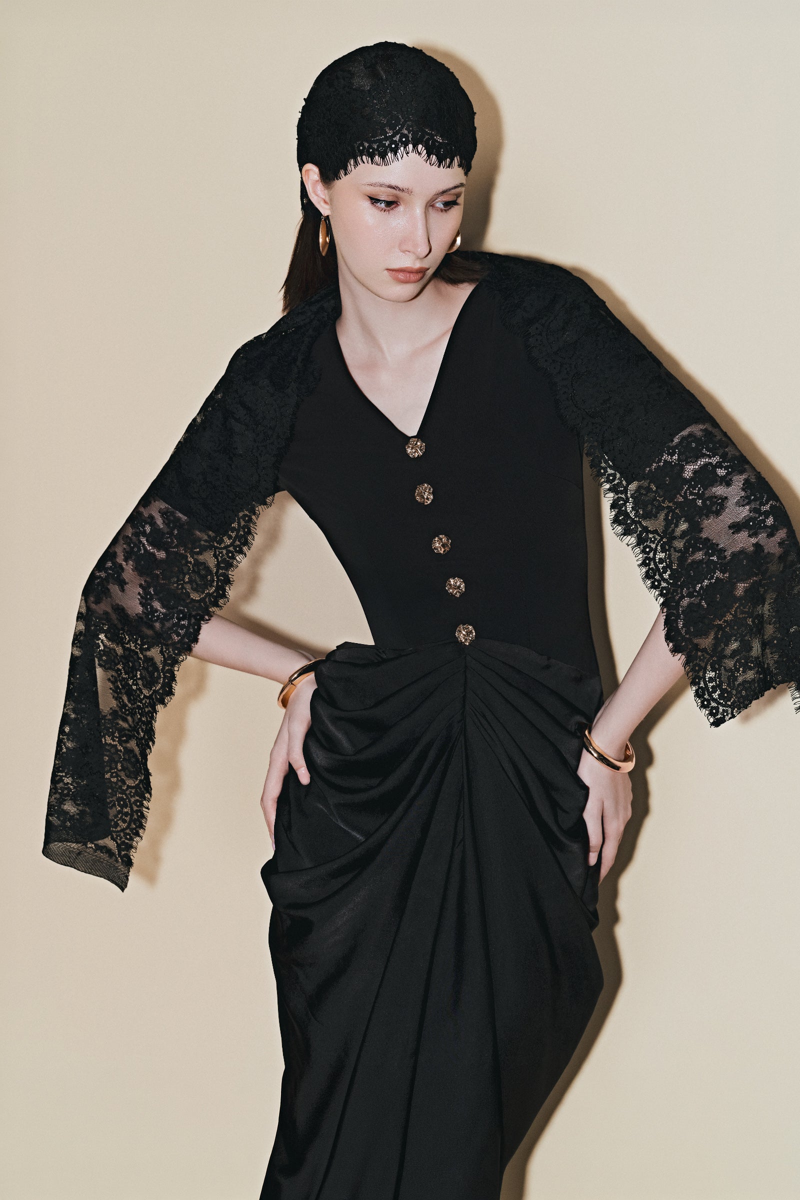 Rowena Draped Maxi Dress