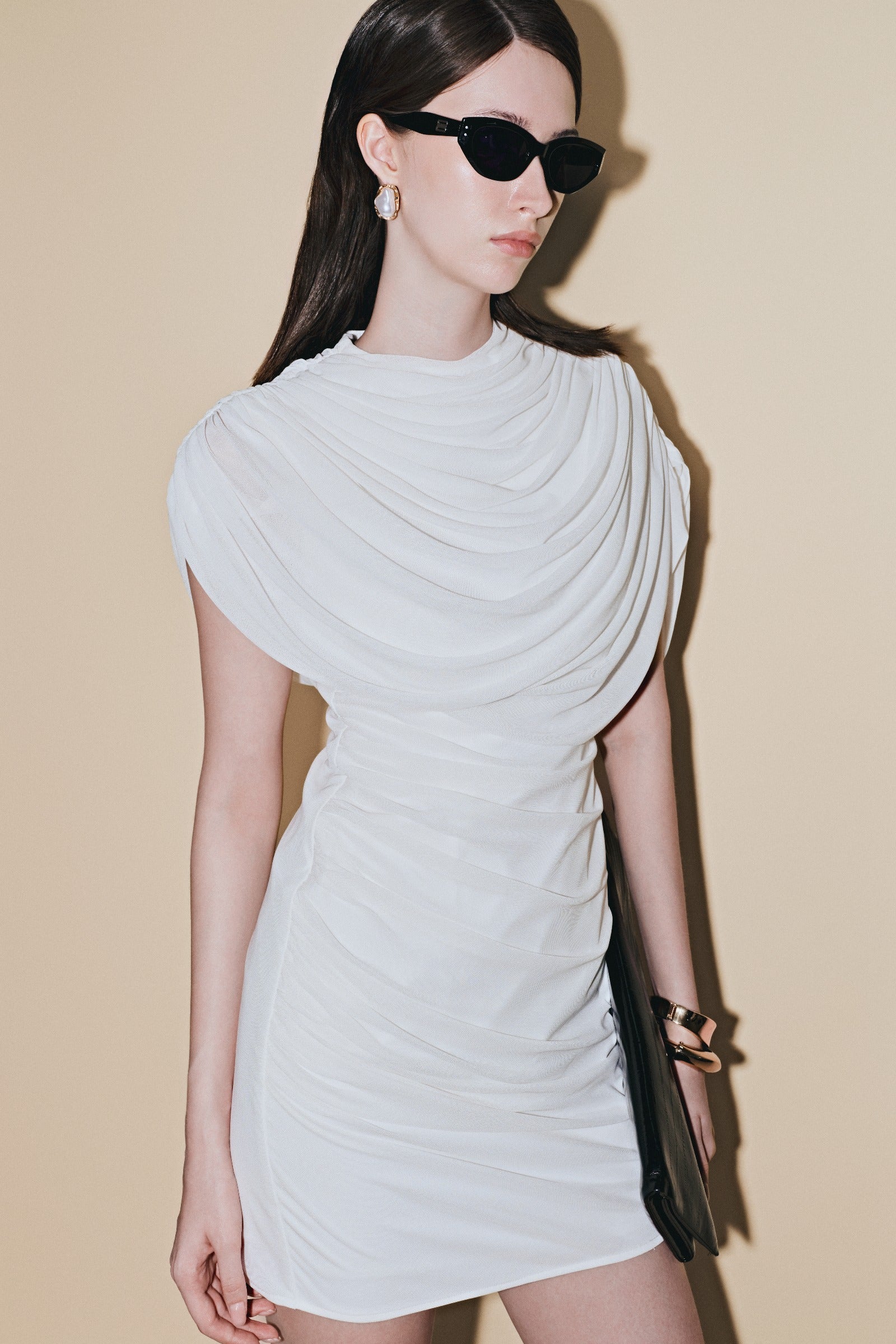 Aveline Draped Mini Dress
