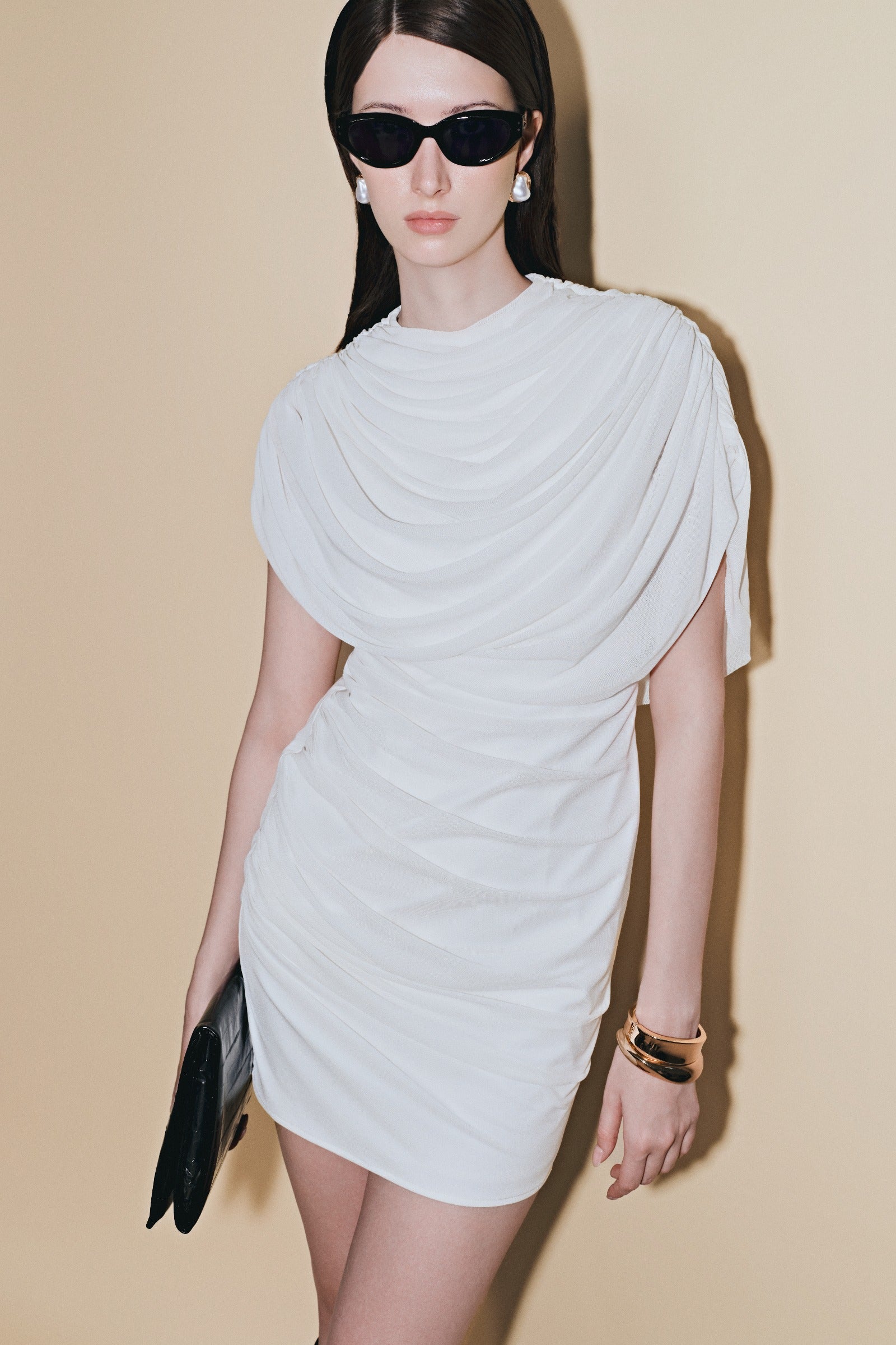 Aveline Draped Mini Dress