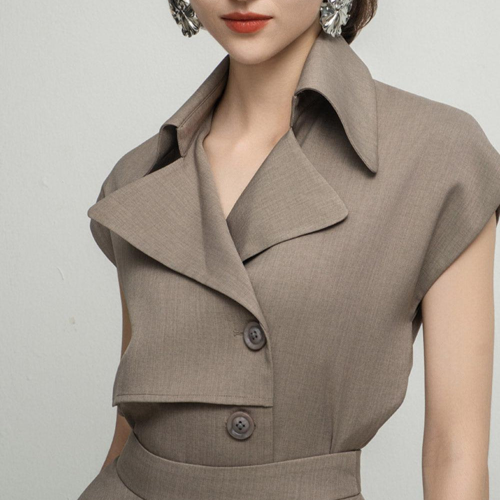 Paris Layered Button Polyester Shirt