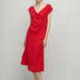 Loyalty Asymmetric Cap Sleeved Silk Top