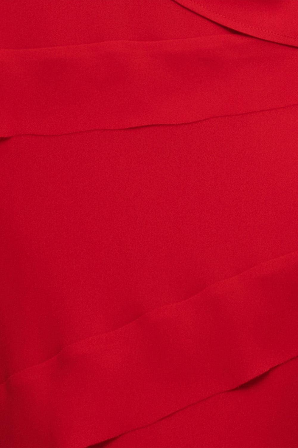 Loyalty A-line Layered Silk Midi Skirt