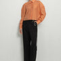 Deborah Straight Leg Of Mutton Sleeved Organza Shirt